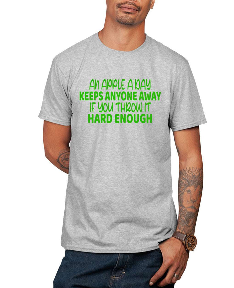 An apple a day keeps anyone away, funny t-shirt, humor t-shirt - Fivestartees