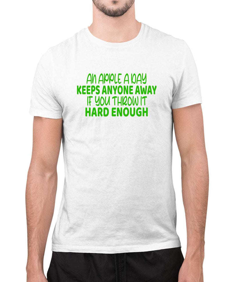 An apple a day keeps anyone away, funny t-shirt, humor t-shirt - Fivestartees