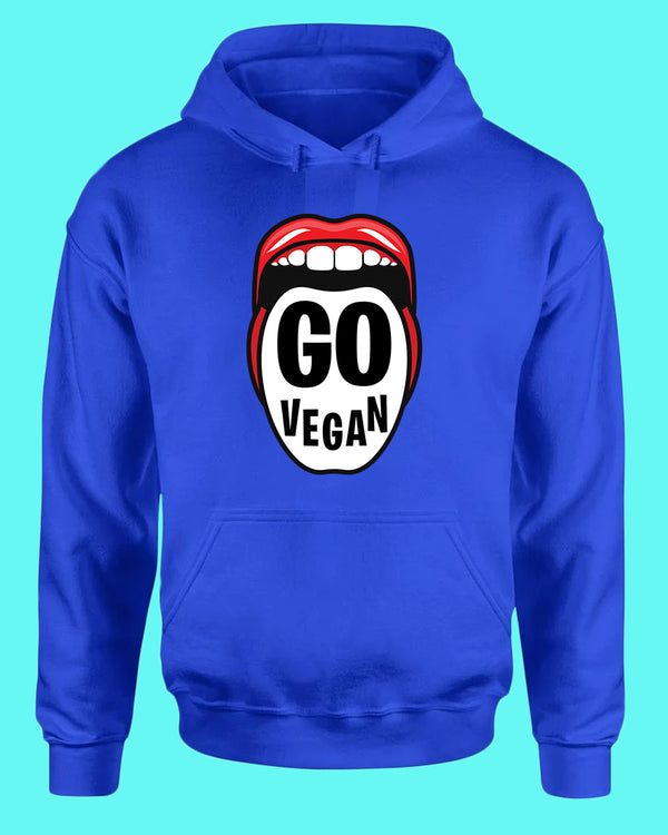 Go Vegan Hoodie, vegetarian Hoodie - Fivestartees
