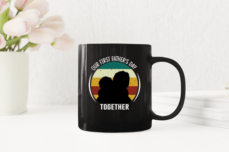 Our first father's day together Coffee Mug, daddy and kid Coffee Mug - Fivestartees