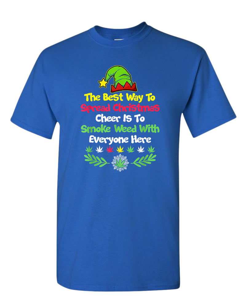 The best way to spread christmas cheer is to smoke t-shirt - Fivestartees