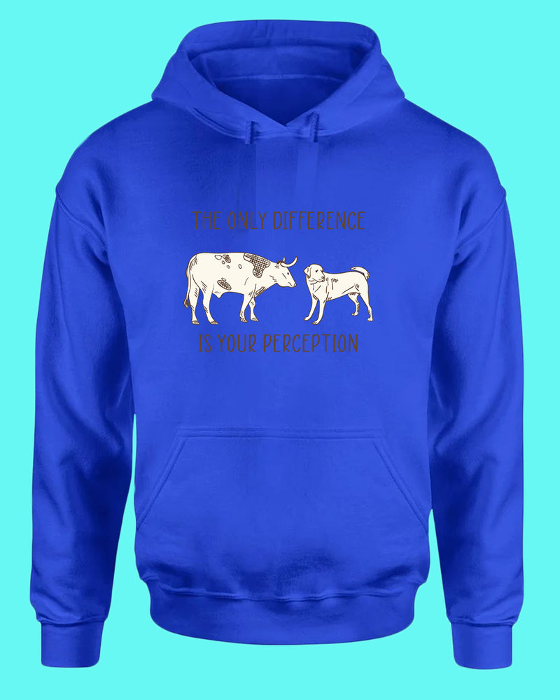The Only Difference Is Your Perception Hoodie, Vegan Hoodie - Fivestartees