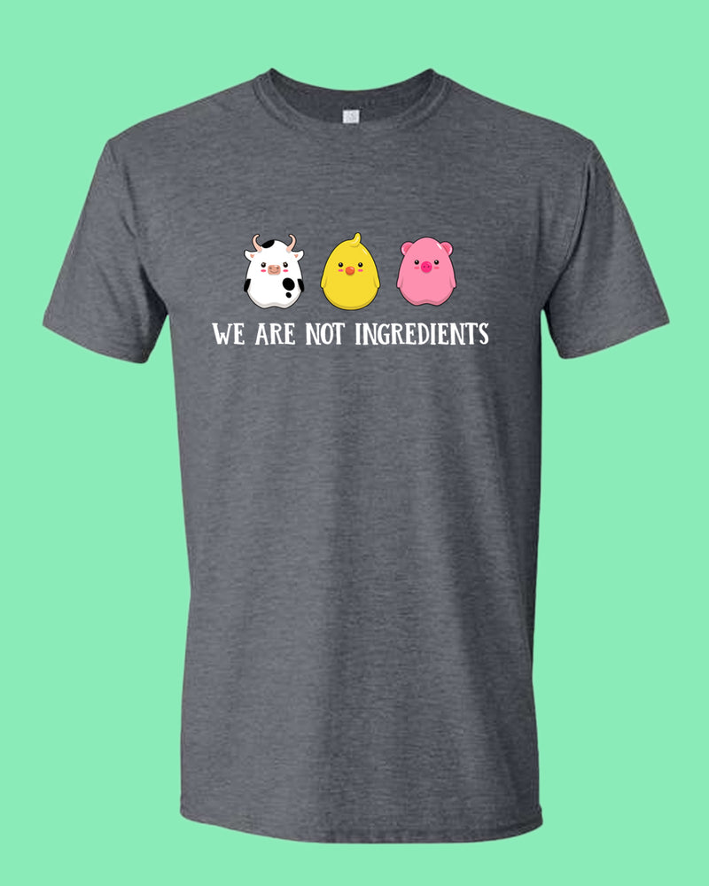 We are not ingredients t-shirt, vegetarian t-shirt - Fivestartees