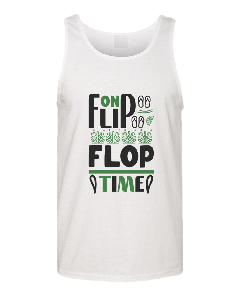 On flip flop time tank top, summer tank top, beach party tank top - Fivestartees