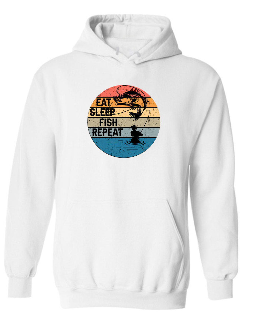 Eat Sleep Fish Repeat hoodie, fishing hoodie - Fivestartees
