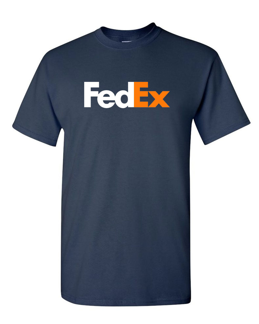 FedEx T-shirt postal FedEx white orange Logo T-shirt - Fivestartees