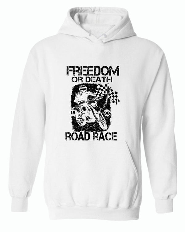 Freedom or death road race hoodie - Fivestartees