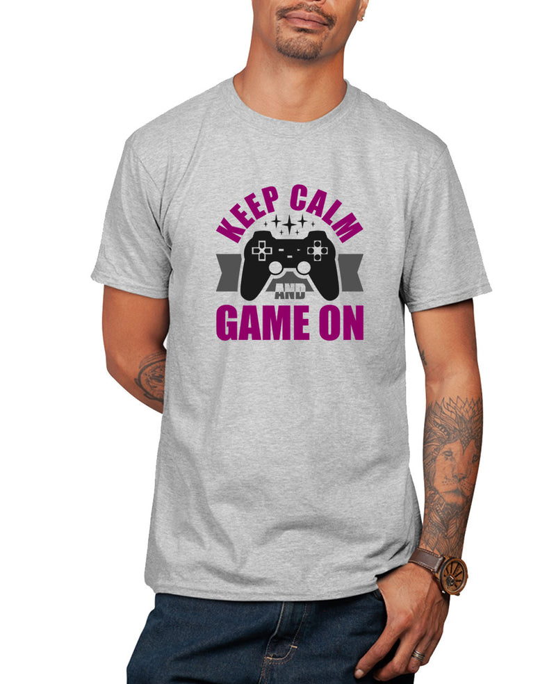 Keep calm and game on t-shirt funny video game t-shirt - Fivestartees