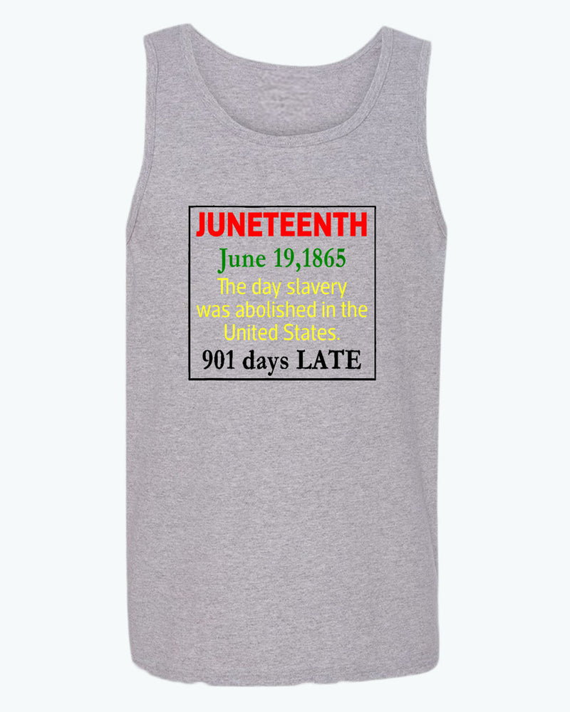 The day slavery was abolished in USA tank top, juneteenth tank tops - Fivestartees