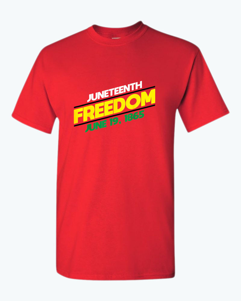 Juneteenth freedom t-shirt dash design - Fivestartees