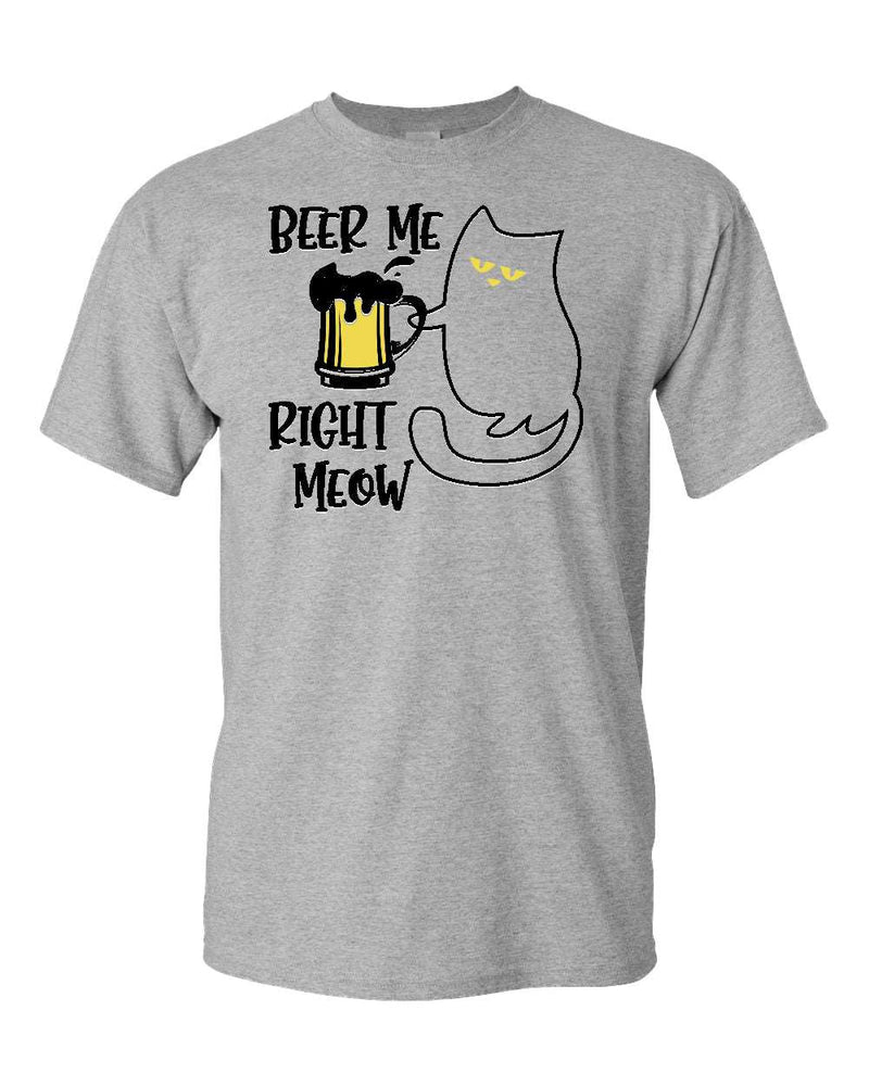 Beer me right meow t-shirt, beer lover t-shirt, cat lover tees - Fivestartees