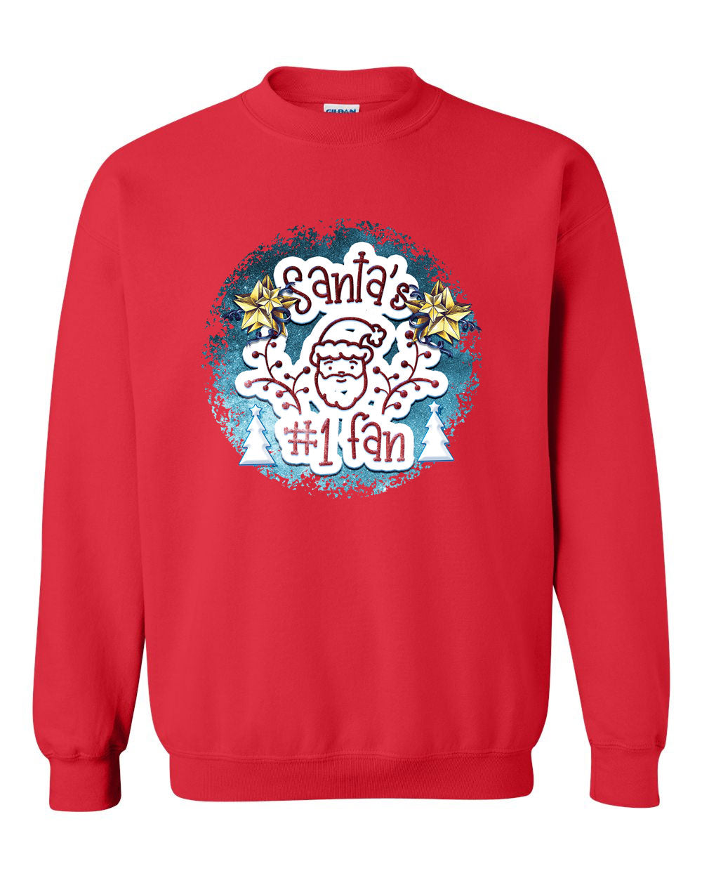 Santa Number 1 Fan Christmas sweatshirt, Holiday Sweatshirt - Fivestartees
