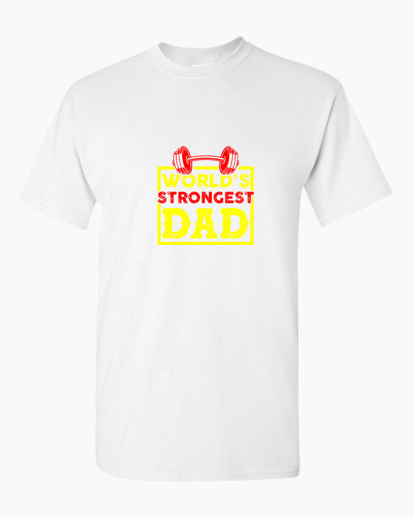 World's strongest dad, t-shirt gym dad t-shirt - Fivestartees