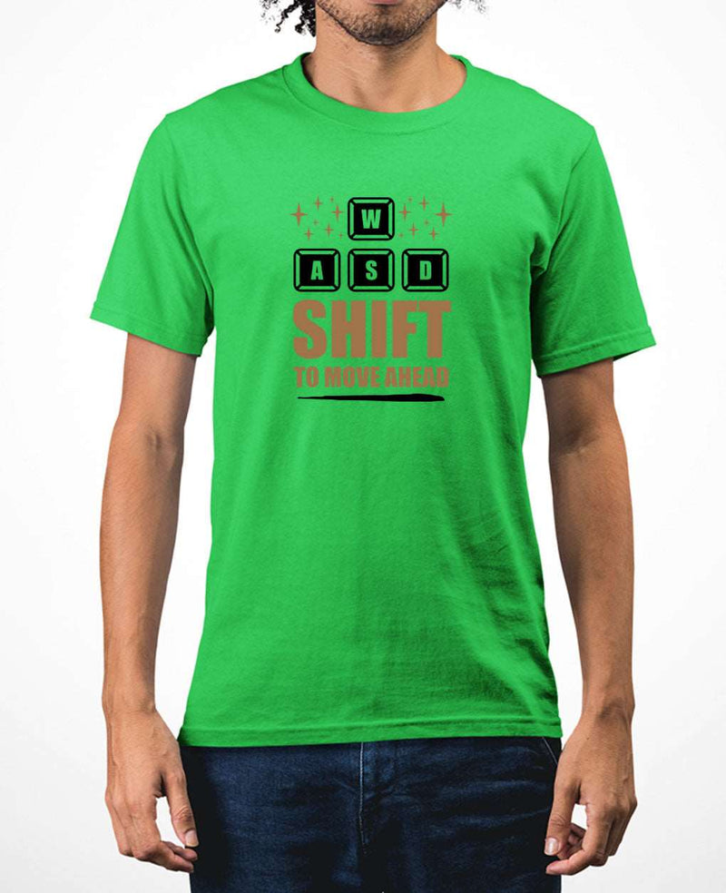 awsd shift to move ahead gamer t-shirt, funny gaming t-shirt - Fivestartees