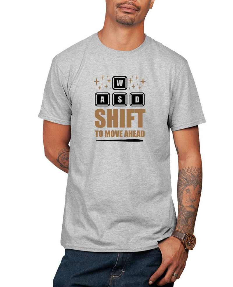 awsd shift to move ahead gamer t-shirt, funny gaming t-shirt - Fivestartees
