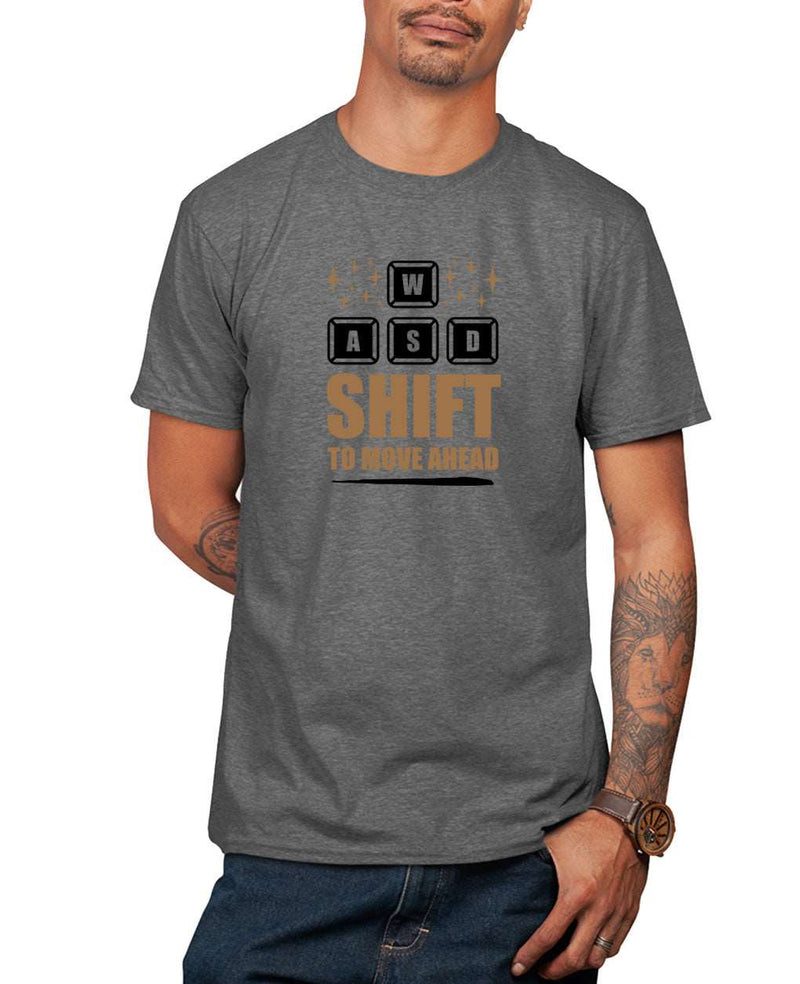 awsd shift to move ahead gamer t-shirt, funny gaming t-shirt - Fivestartees