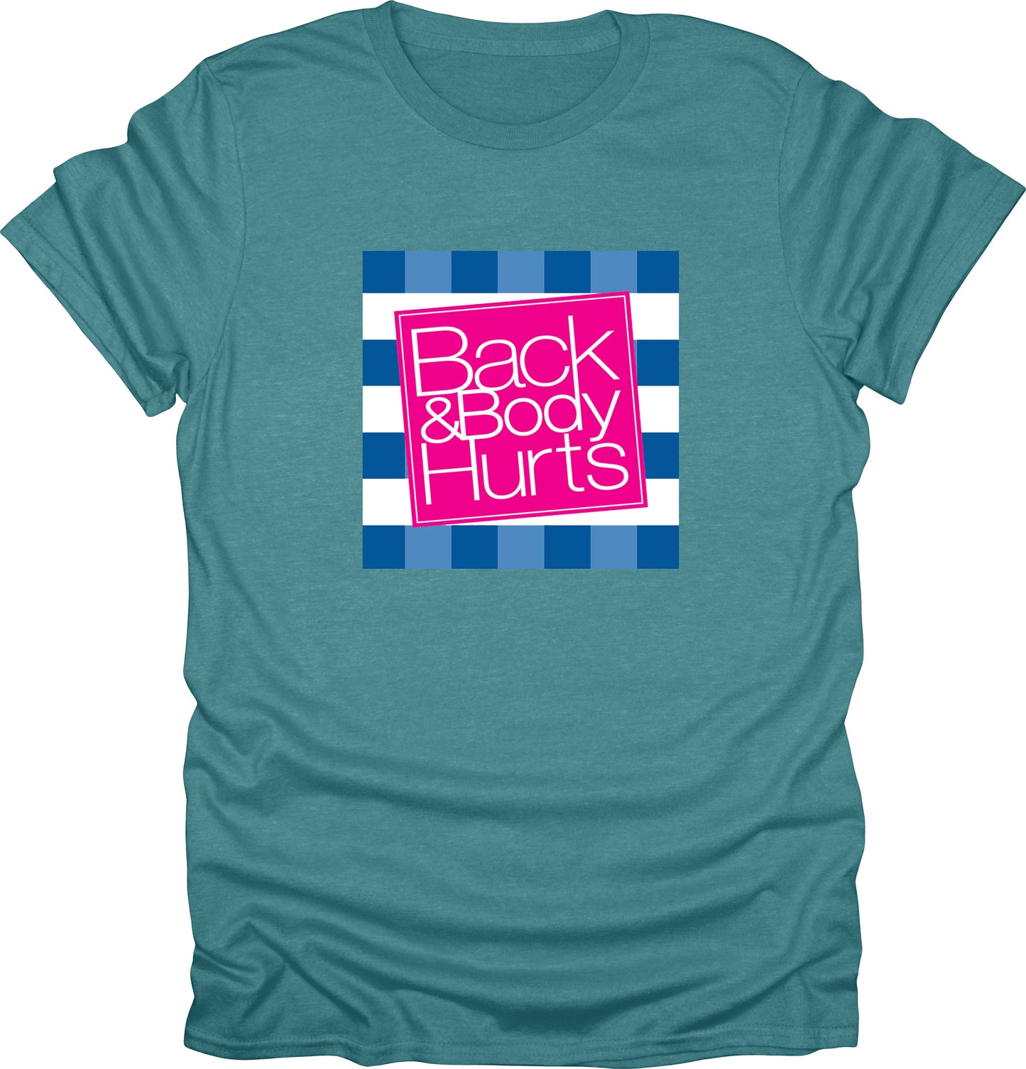 Back & Body hurts funny t-shirt humor t-shirt