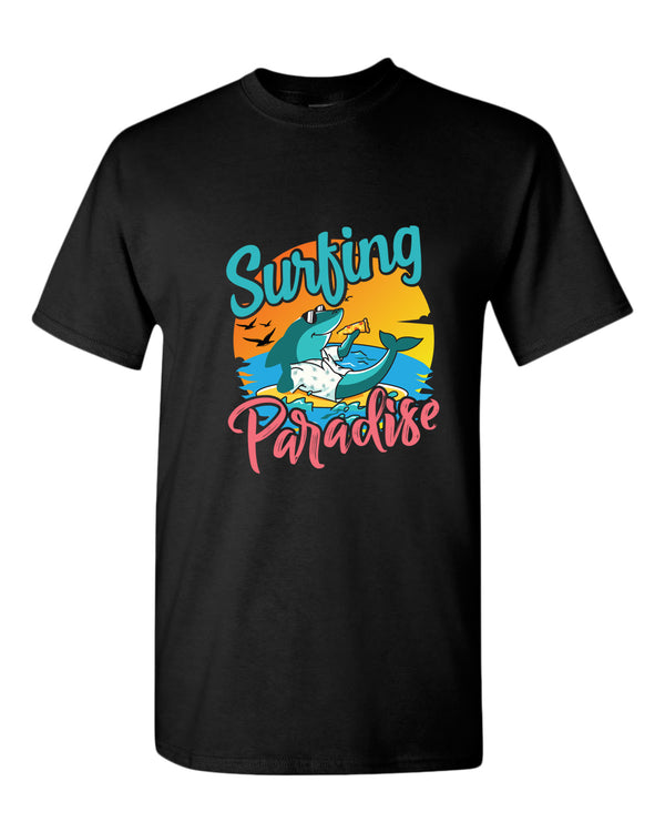 Surfing paradise beach t-shirt, summer t-shirt, beach party t-shirt - Fivestartees