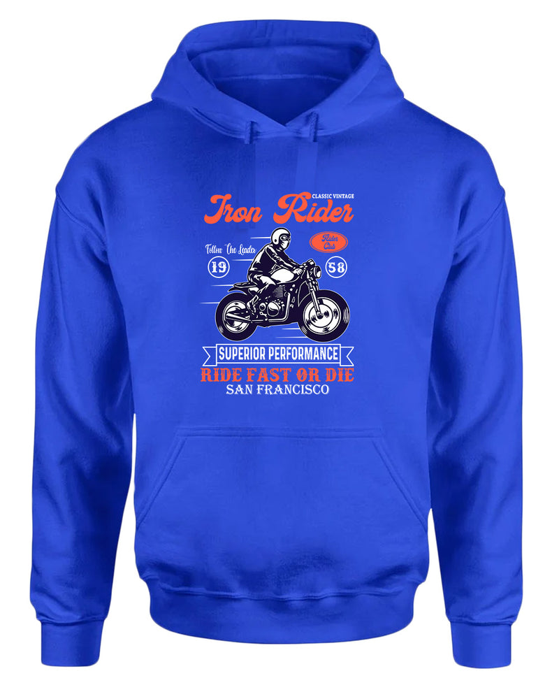 Iron rider ride fast or die hoodie - Fivestartees