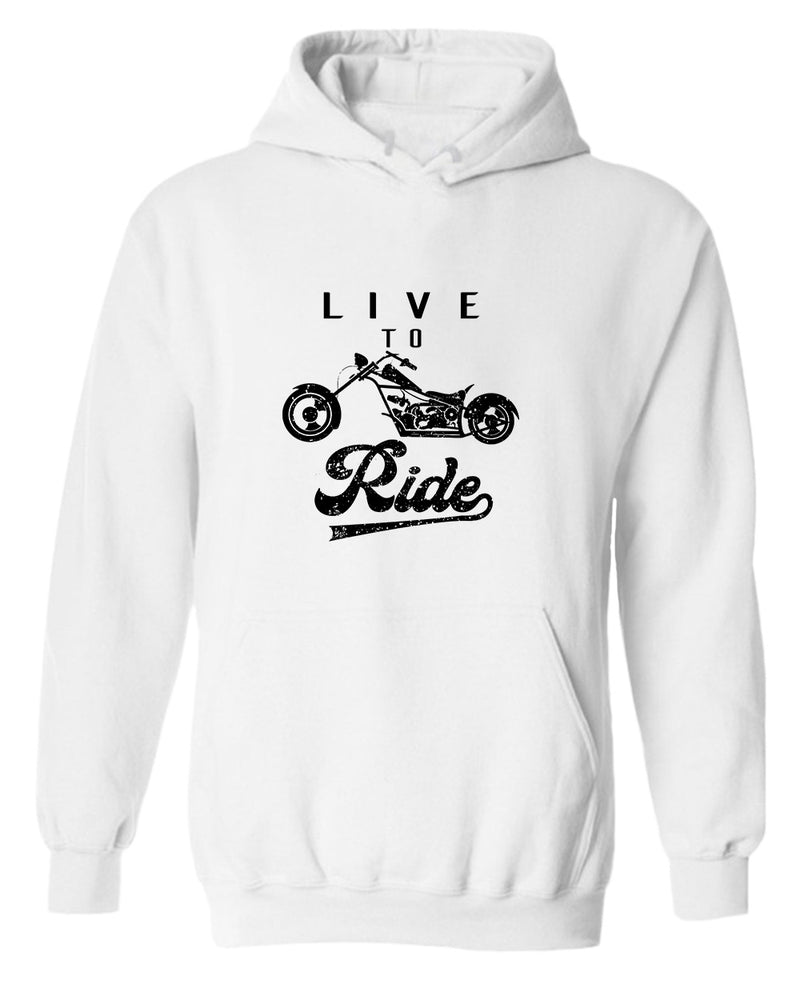 Live to ride motorcycle hoodie - Fivestartees