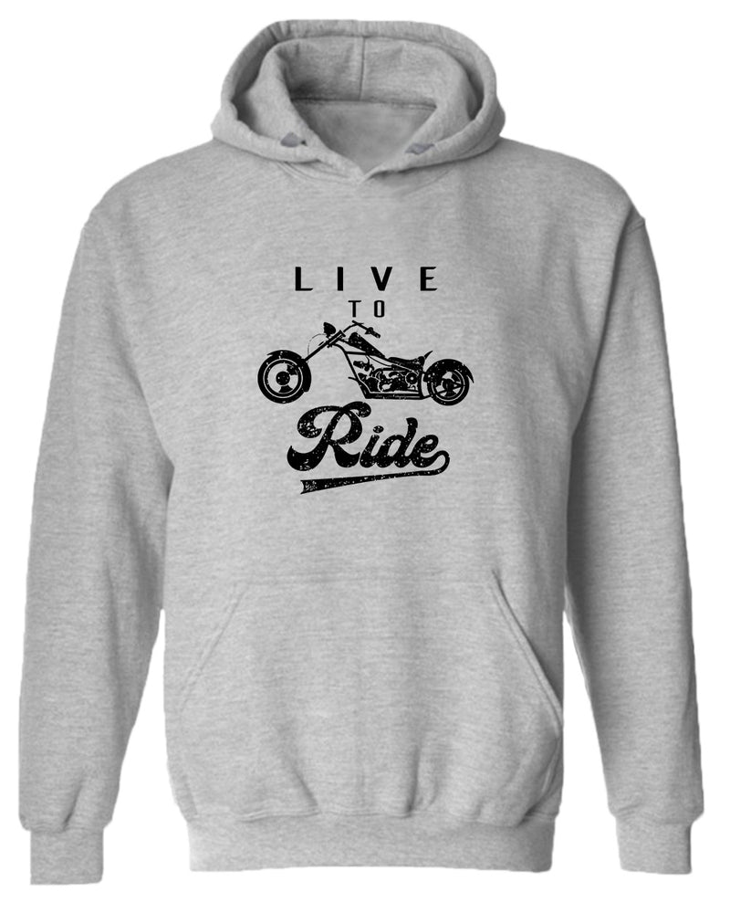 Live to ride motorcycle hoodie - Fivestartees