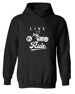 Live to ride motorcycle hoodie - Fivestartees