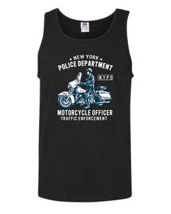 New York motorcycle officer traffic tank top - Fivestartees