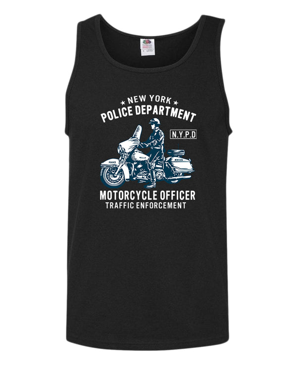New York motorcycle officer traffic tank top - Fivestartees