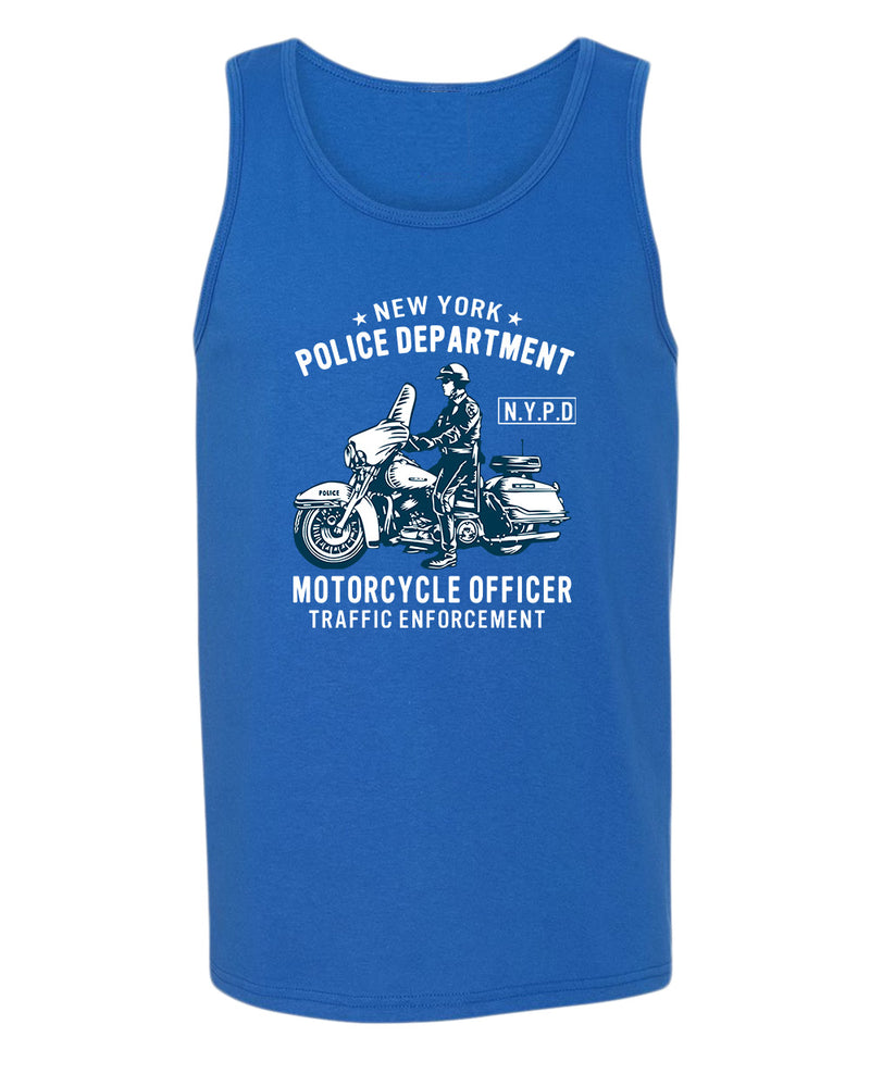 New York motorcycle officer traffic tank top - Fivestartees