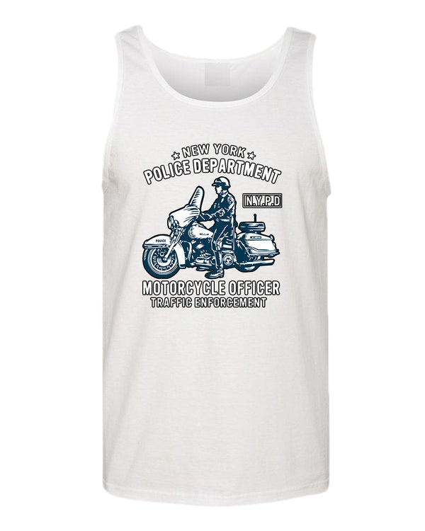 New York motorcycle officer traffic tank top - Fivestartees