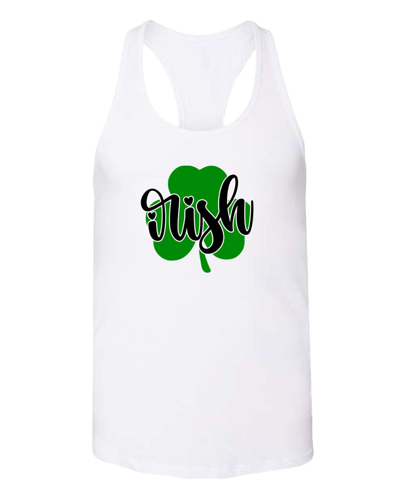 Irish clover shamrock tank top women racerback st patrick's day tank top - Fivestartees