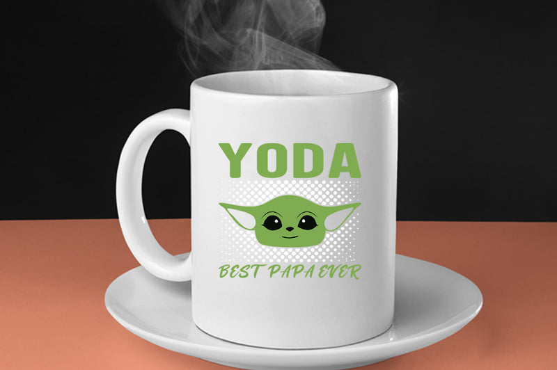 Yoda best papa ever Coffee Mug, galaxy dad Coffee Mug - Fivestartees