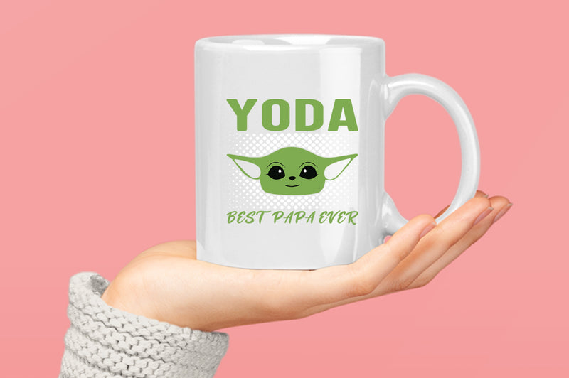 Yoda best papa ever Coffee Mug, galaxy dad Coffee Mug - Fivestartees