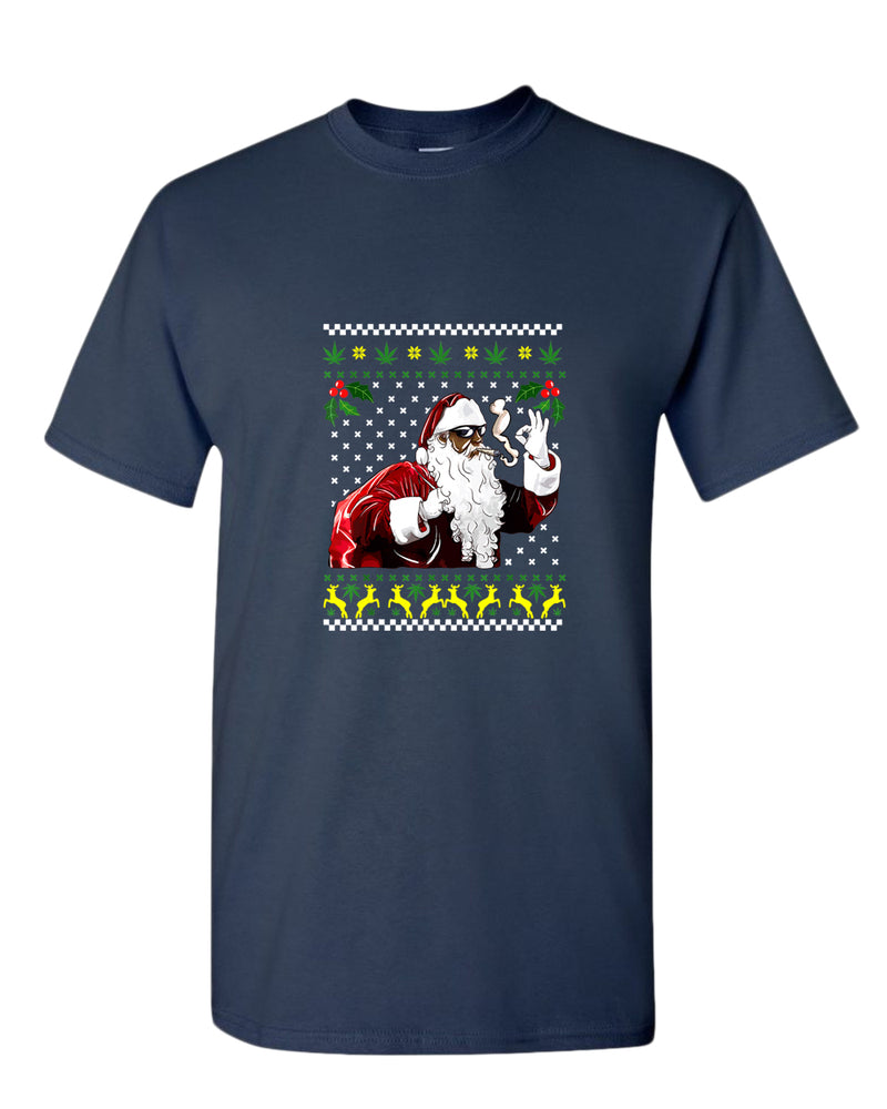 Funny smoker santa t-shirt - Fivestartees