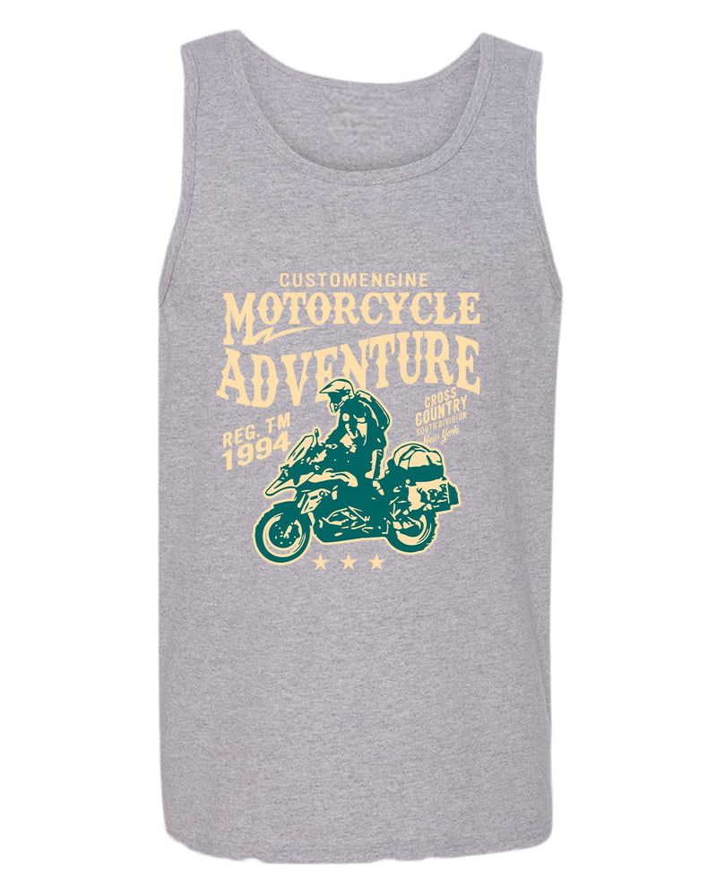 Motorcycle adventure cross country tank top - Fivestartees