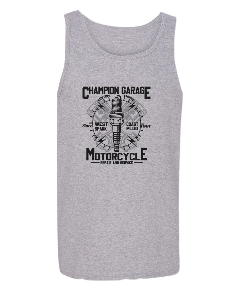 Champion garage motorcycle repair service tank top - Fivestartees