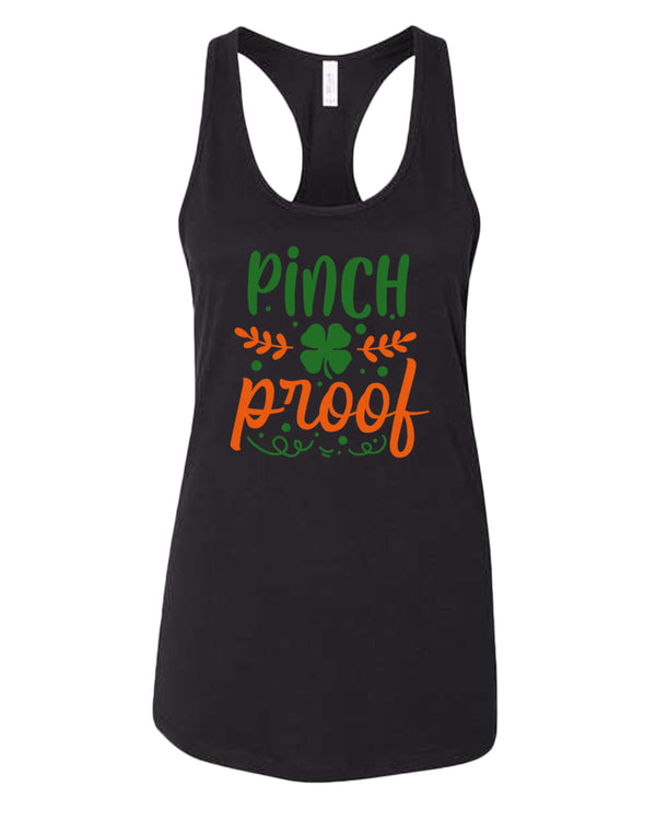 Pinch Proof tank top women racerback st patrick's day tank top - Fivestartees