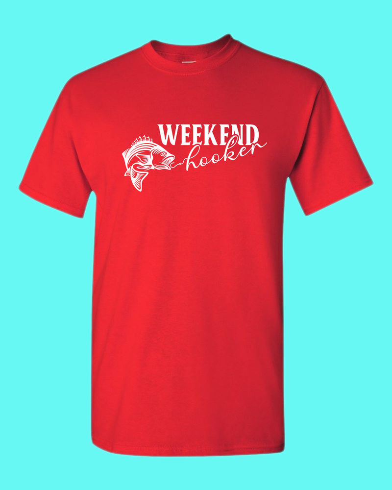 Weekend Hooker fishing t-shirt, fisher dad tees - Fivestartees