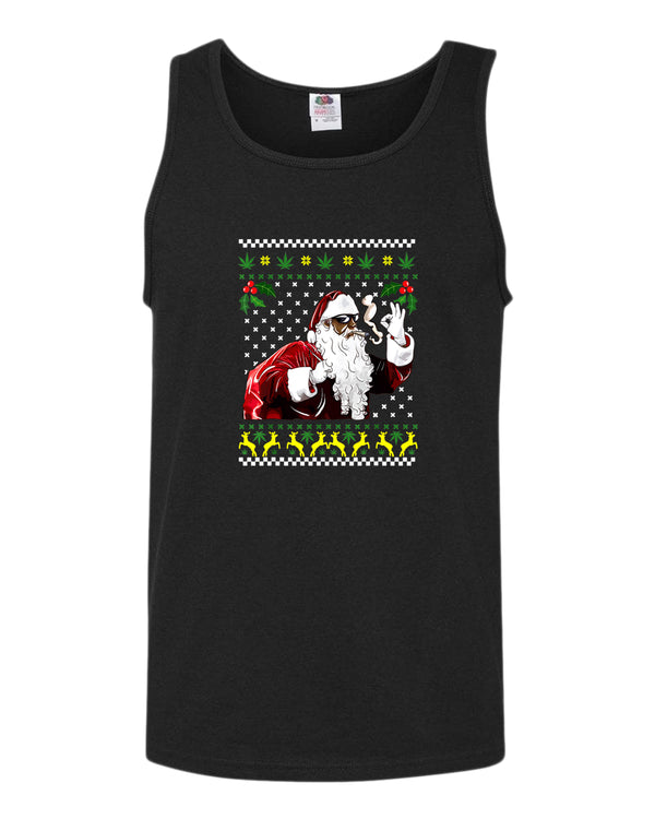 Funny smoker santa tank top - Fivestartees