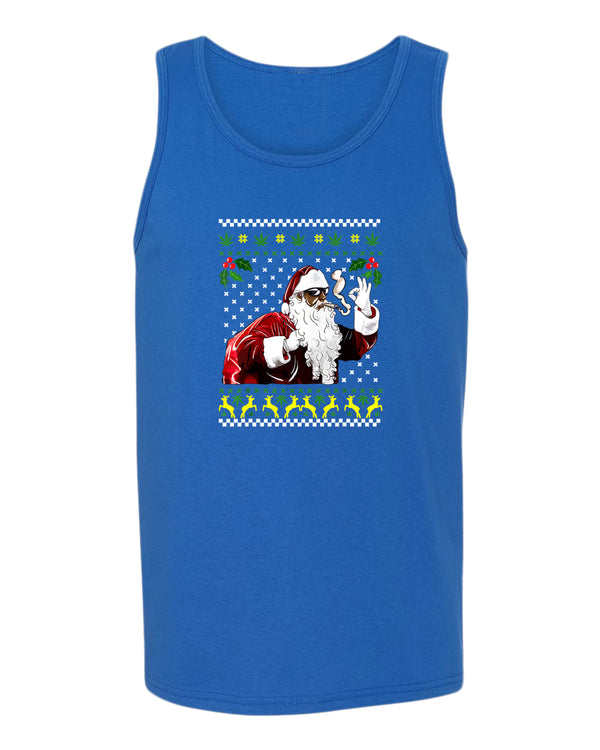 Funny smoker santa tank top - Fivestartees