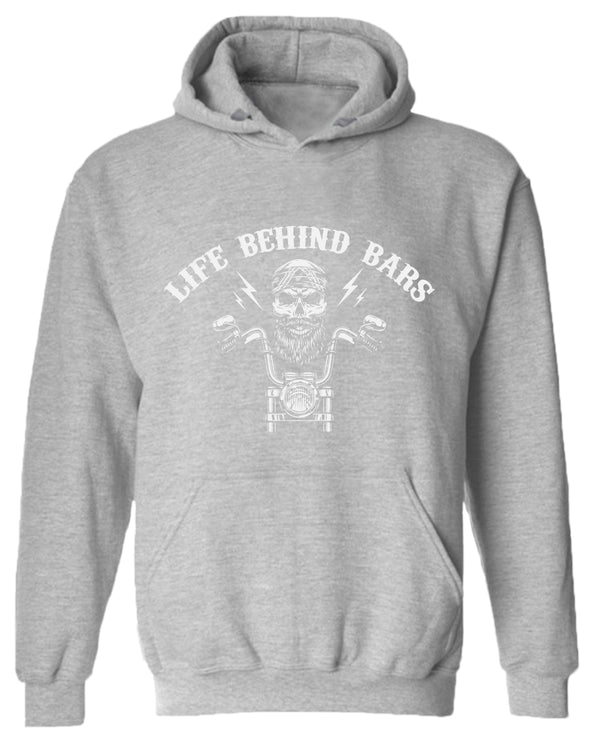 Old rider life behind bars motorcycle hoodie - Fivestartees