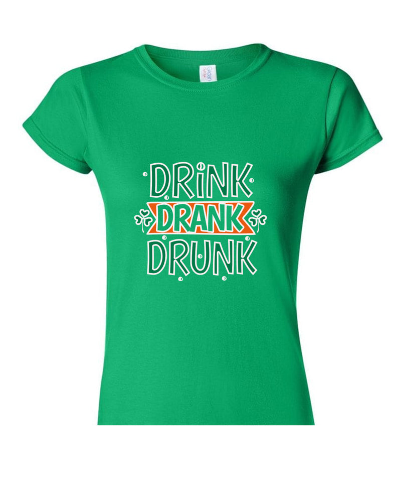 Drink drank drunk t-shirt women st patrick's day t-shirt - Fivestartees