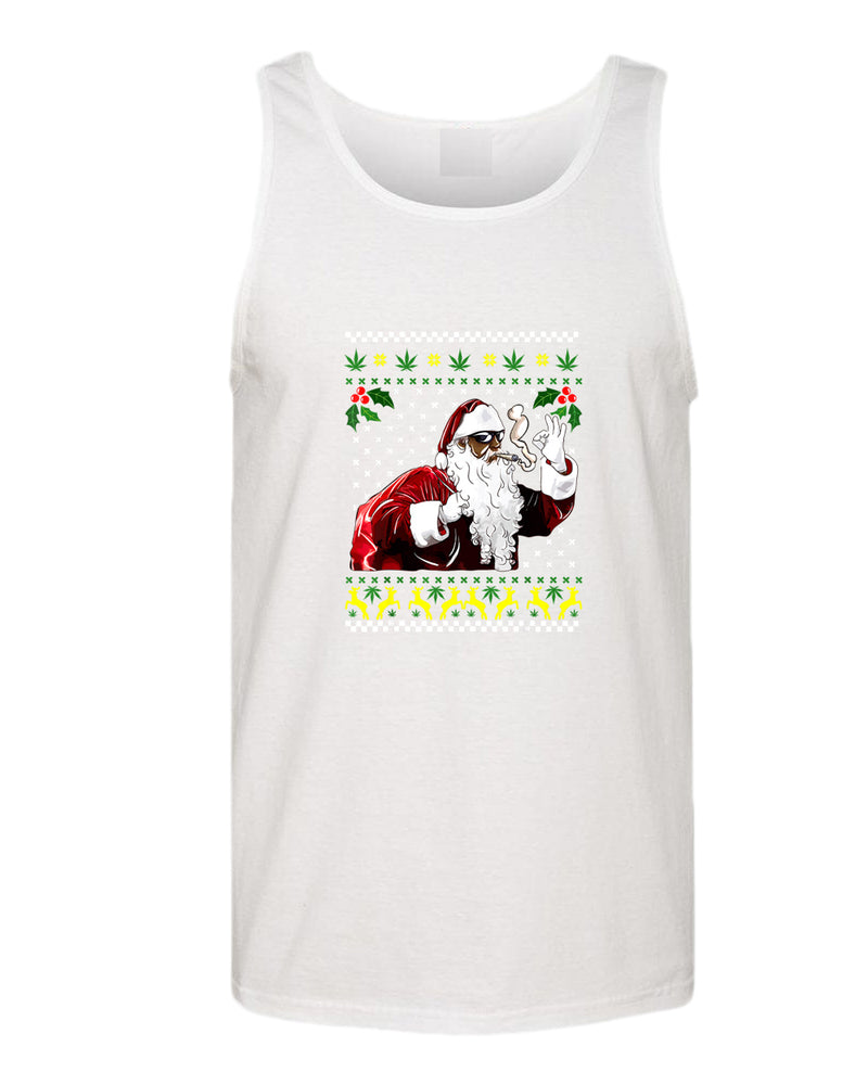 Funny smoker santa tank top - Fivestartees