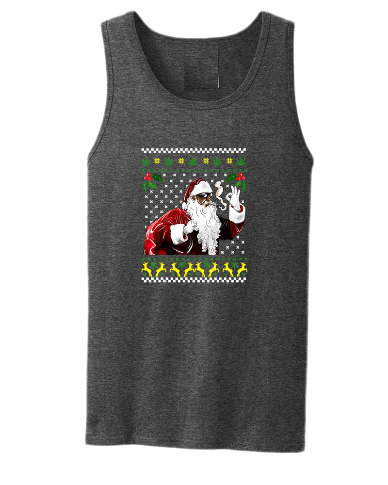 Funny smoker santa tank top - Fivestartees