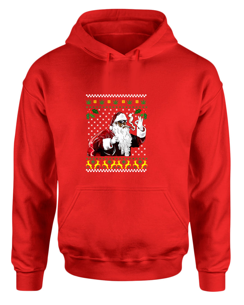 Funny smoker santa hoodie - Fivestartees