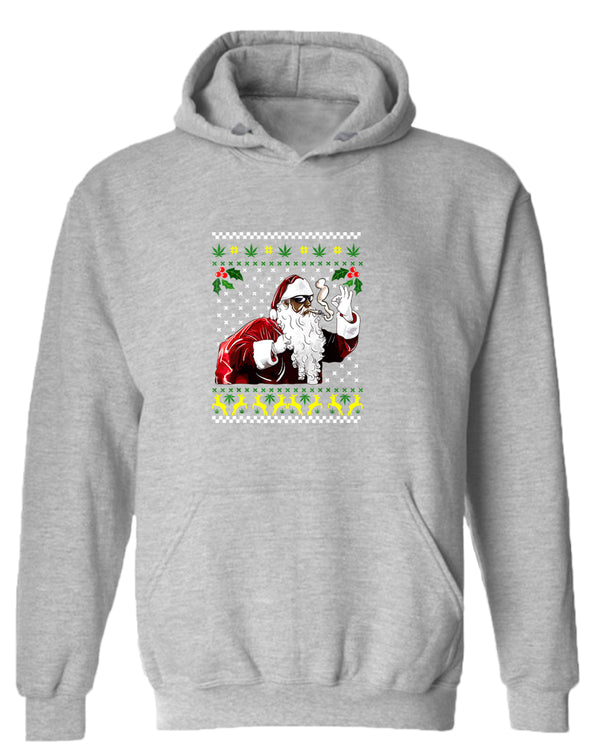 Funny smoker santa hoodie - Fivestartees
