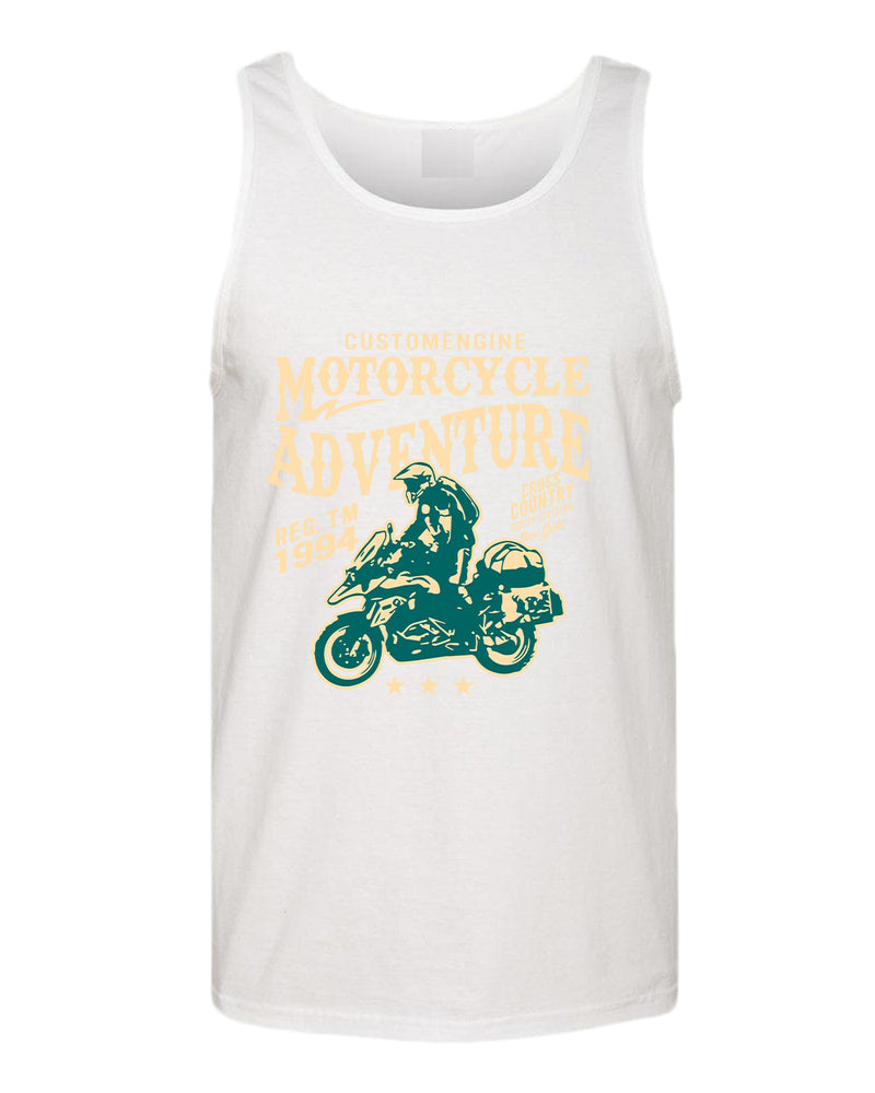 Motorcycle adventure cross country tank top - Fivestartees