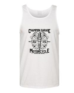 Champion garage motorcycle repair service tank top - Fivestartees