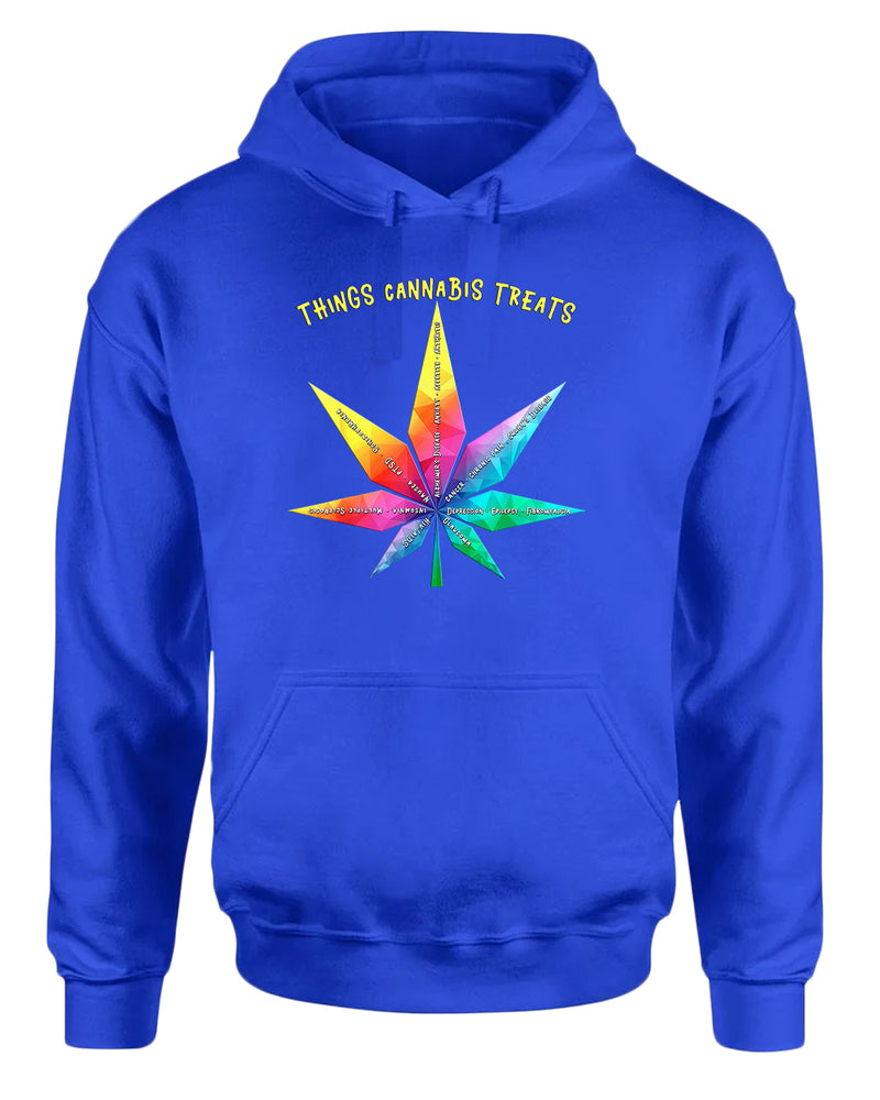 Things cannab*s treats hoodie, colorful leaf hoodie - Fivestartees