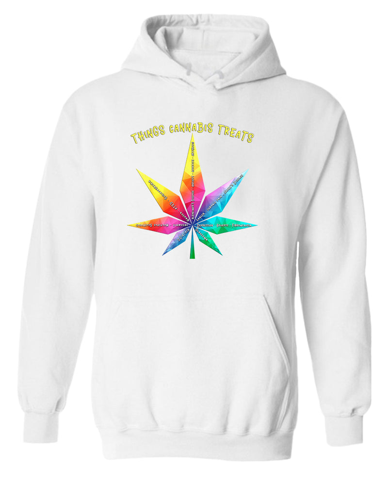 Things cannab*s treats hoodie, colorful leaf hoodie - Fivestartees